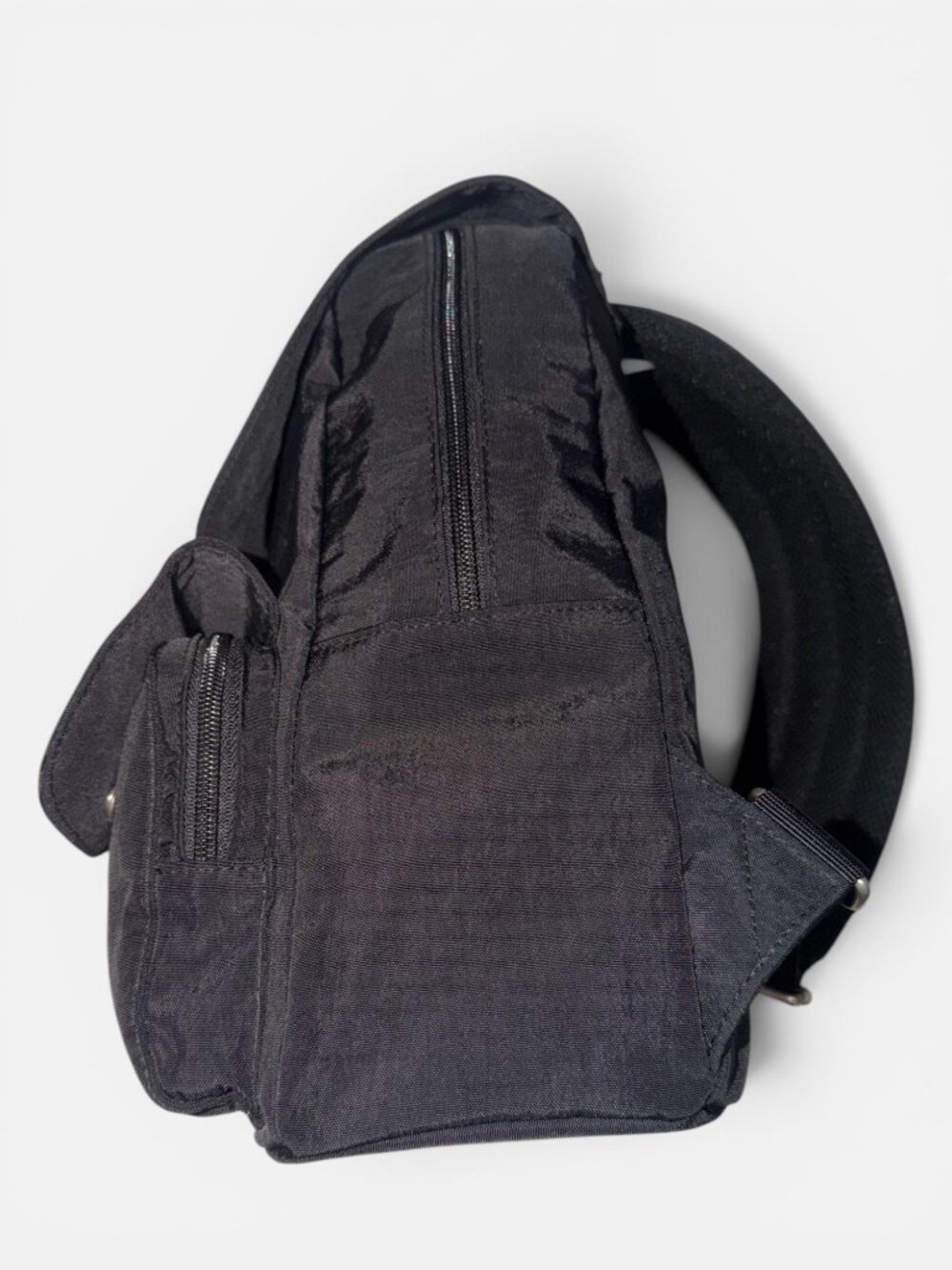 Baggallini Mission Backpack Black Water-Resistant Nylon Travel Bag Tablet Sleeve - Picture 8 of 12
